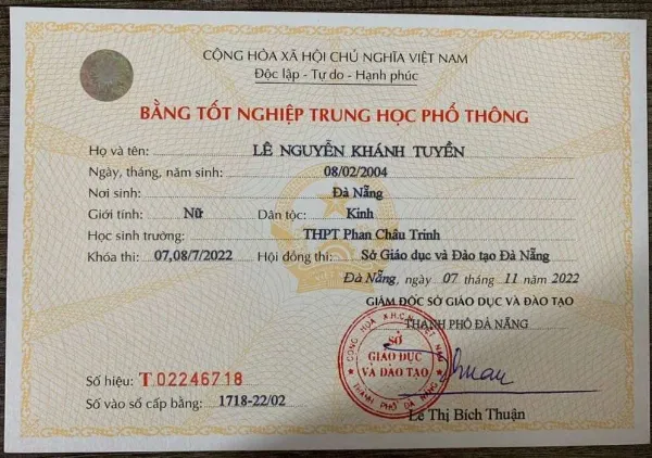 Dịch vụ làm bằng uy tín tại Đà Nẵng