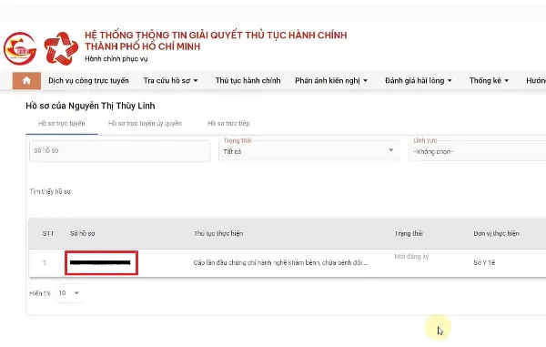 Thanh toán và mã hồ sơ