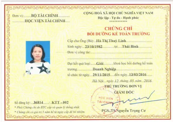 Chứng chỉ kế toán trưởng là minh chứng khẳng định năng lực chuyên môn.