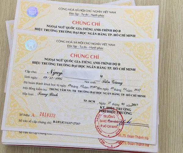Quy đổi chứng chỉ B tiếng Anh