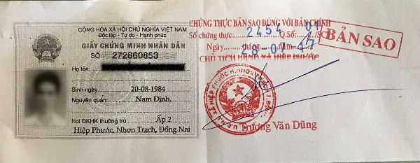 Dấu công chứng giả