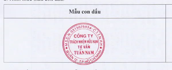 Dấu công ty giả