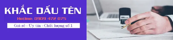 Bảng giá khắc con dấu và các mẫu phổ biến