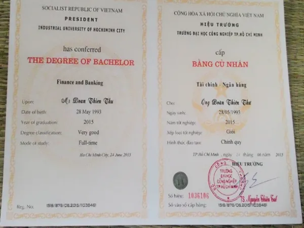 Làm bằng đại học Công Nghiệp uy tín