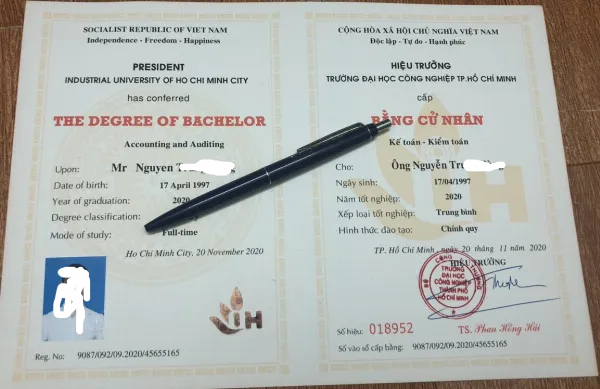 Mô phỏng bằng đại học Công nghiệp TP.HCM