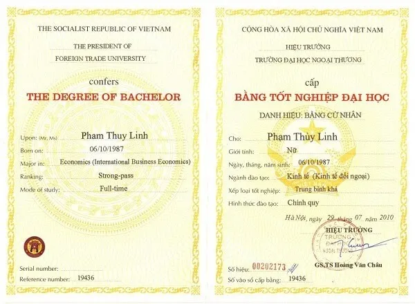 Quy trình làm bằng đại học