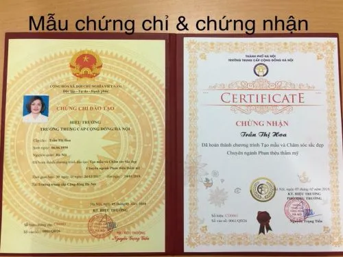 Mẫu Chứng Chỉ Spa Uy Tín