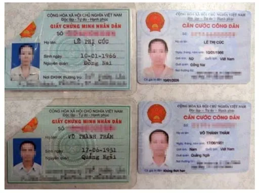 Hai mặt chứng minh nhân dân