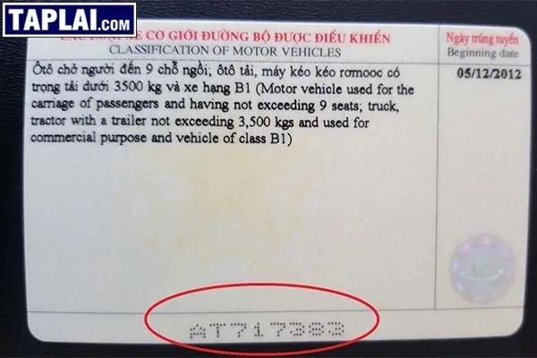 Tai nạn giao thông có thể xảy ra do người sử dụng bằng giả